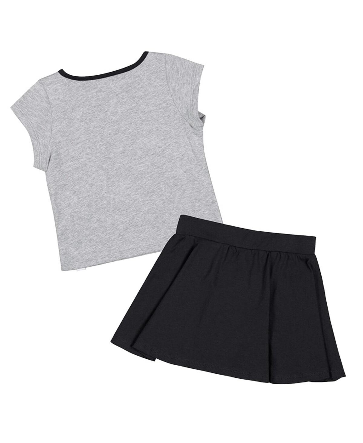 Girls Toddler Colosseum Black Purdue Boilermakers Two-Piece Minds For Molding T-shirt and Skirt Set - Black