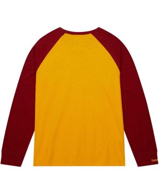 Men's Gold Minnesota Golden Gophers Legendary Slub Raglan Long Sleeve T-shirt