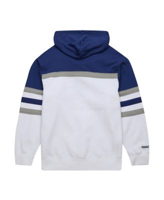 Men's White, Blue Tampa Bay Lightning Head Coach Pullover Hoodie