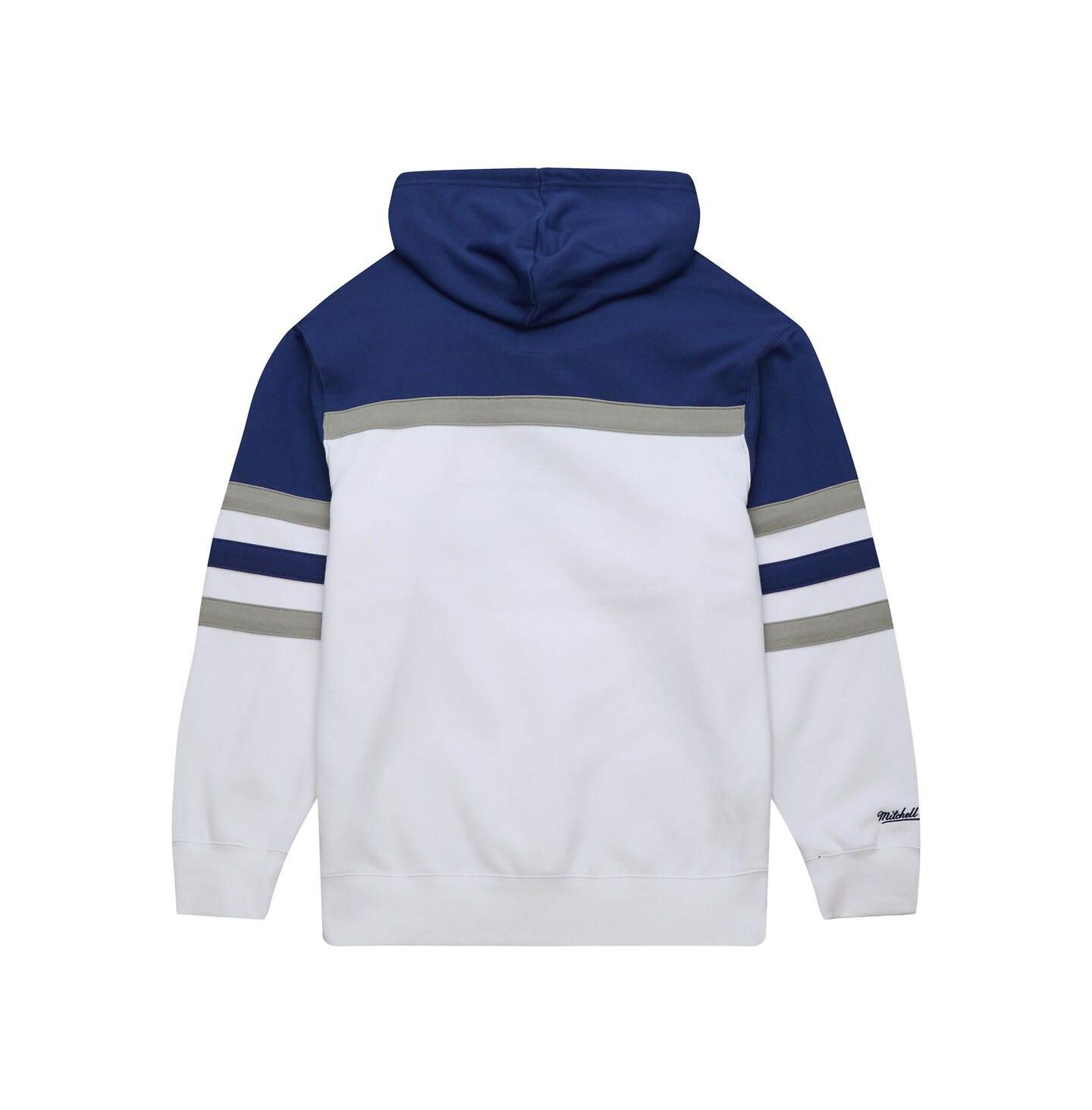 Мужское худи Mitchell & Ness White, Blue Tampa Bay Lightning Head Coach Pullover — фото 3