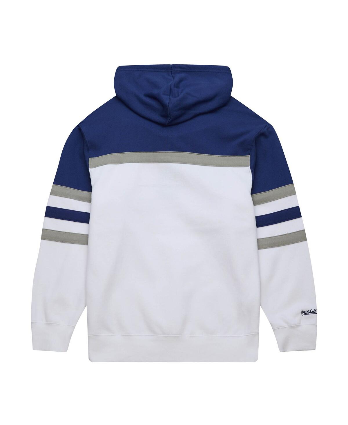 Men's Mitchell & Ness Blue Tampa Bay Lightning Head Coach Pullover Hoodie - Blue