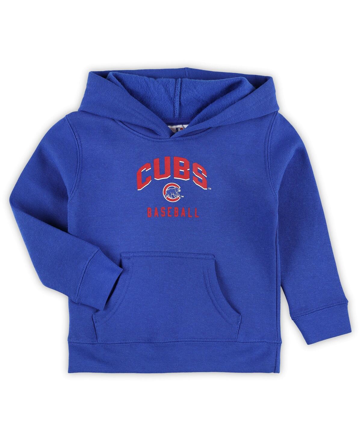 Outerstuff Toddler Boys And Girls Royal, Gray Chicago Cubs Play-by-play Pullover Fleece Hoodie And Pants Set In Royal,gray
