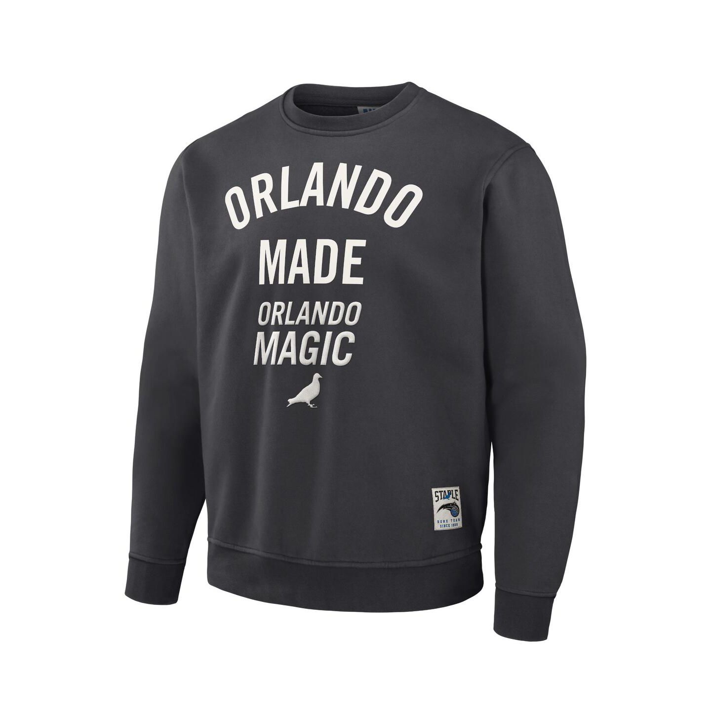 Мужская толстовка Staple NBA x Anthracite Orlando Magic Plush Pullover — фото 2
