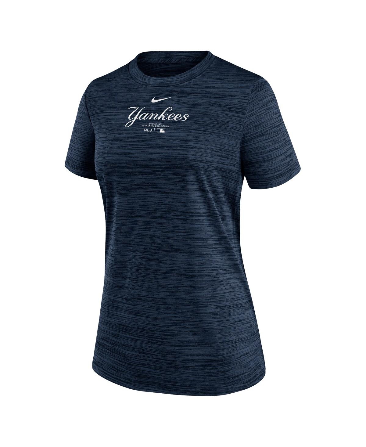Nike Women's  Navy New York Yankees Authentic Collection Velocity Performance T-shirt In Navy