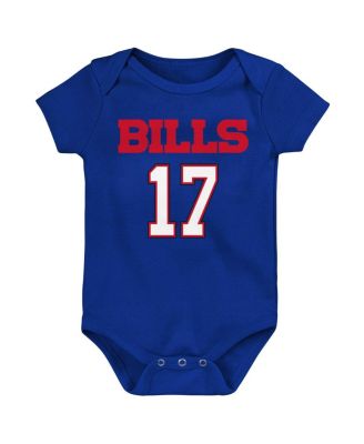 Baby Boys and Girls Josh Allen Royal Buffalo Bills Mainliner Player Name and Number Bodysuit