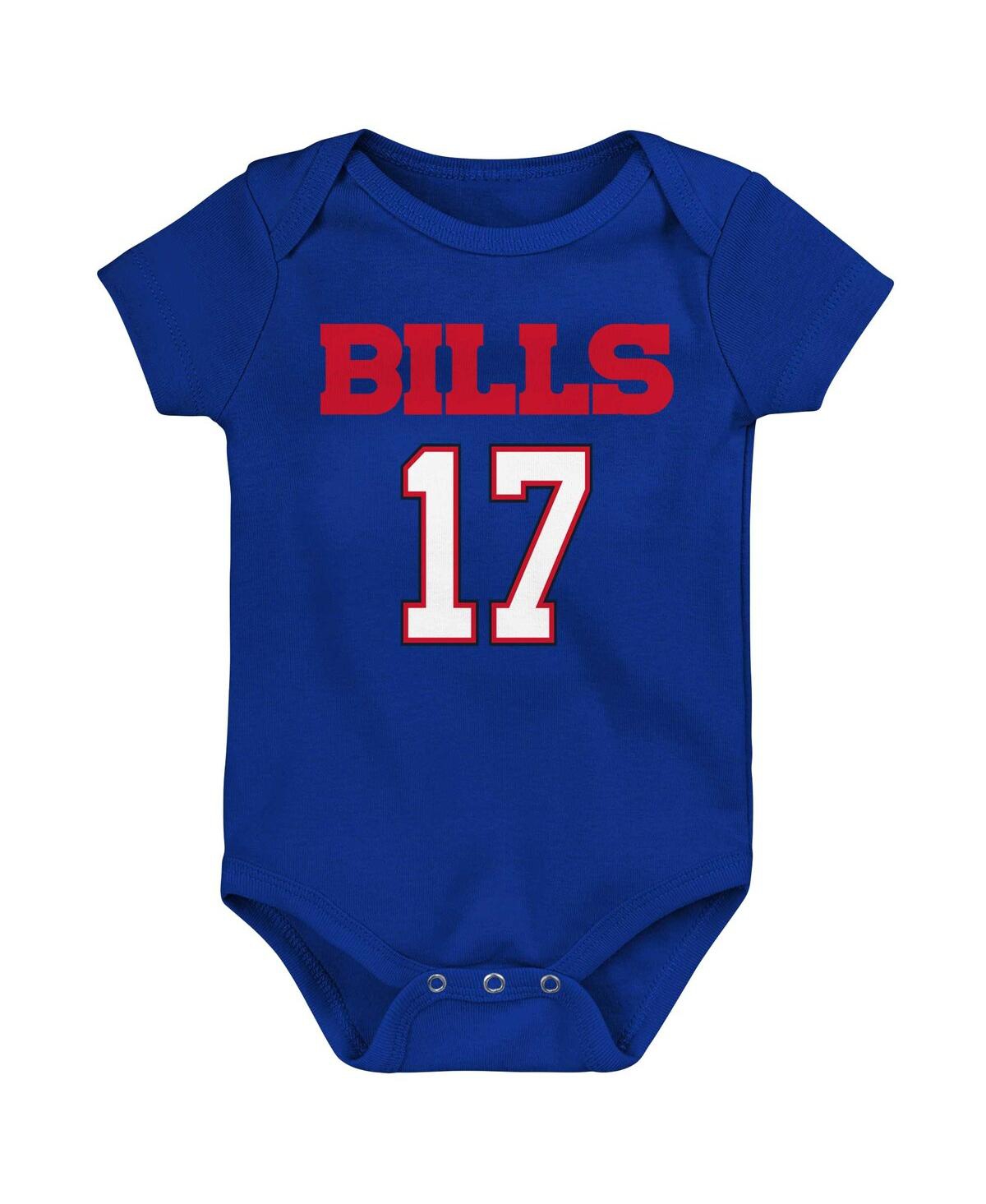 Baby Boys and Girls Josh AllenBuffalo Bills Mainliner Player Name and Number Bodysuit - Royal