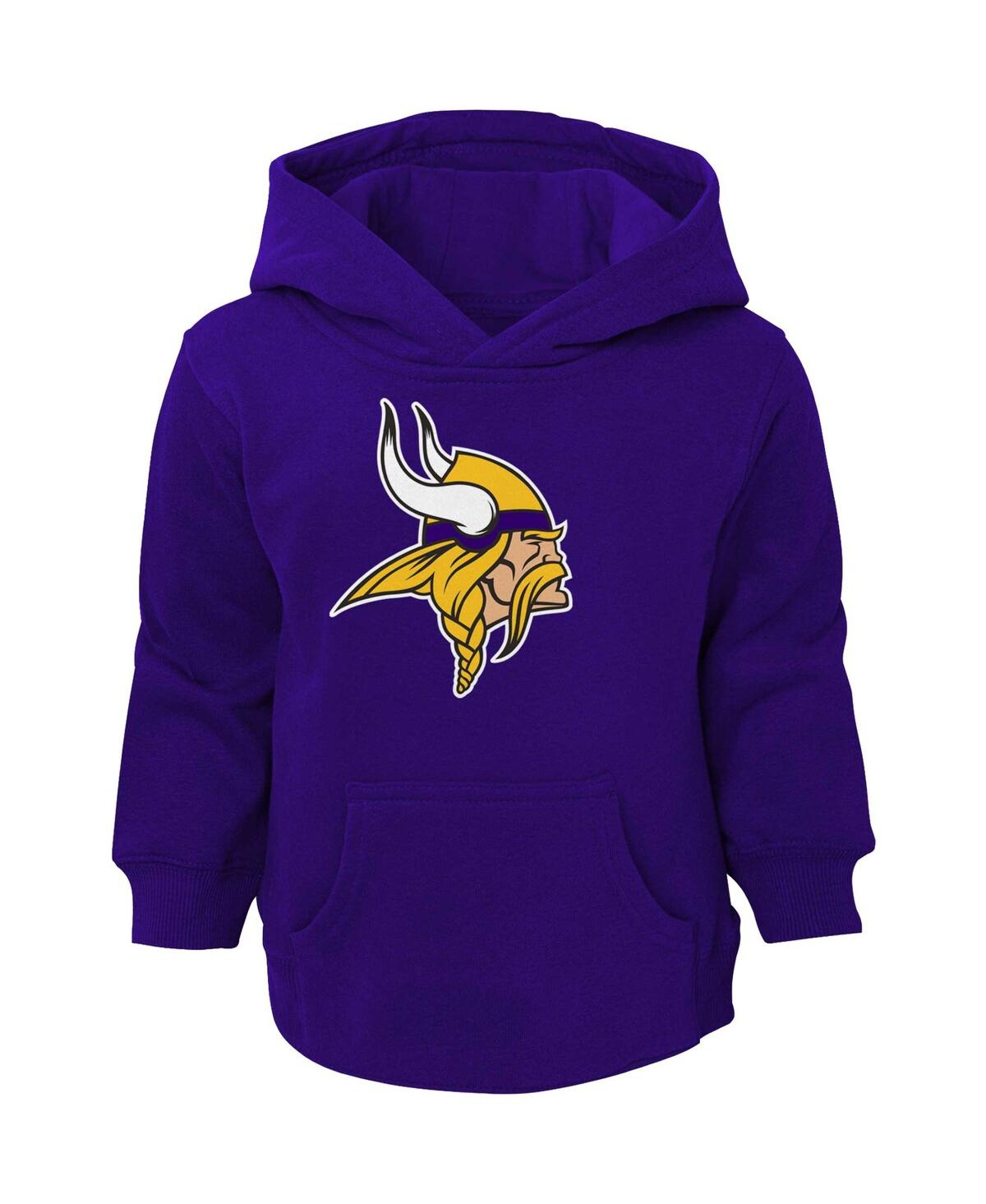 Shop Outerstuff Toddler Boys And Girls Purple Minnesota Vikings Logo Pullover Hoodie