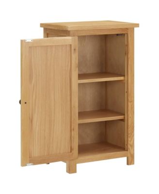 Cupboard 17.7"x12.6"x33.5" Solid Oak Wood