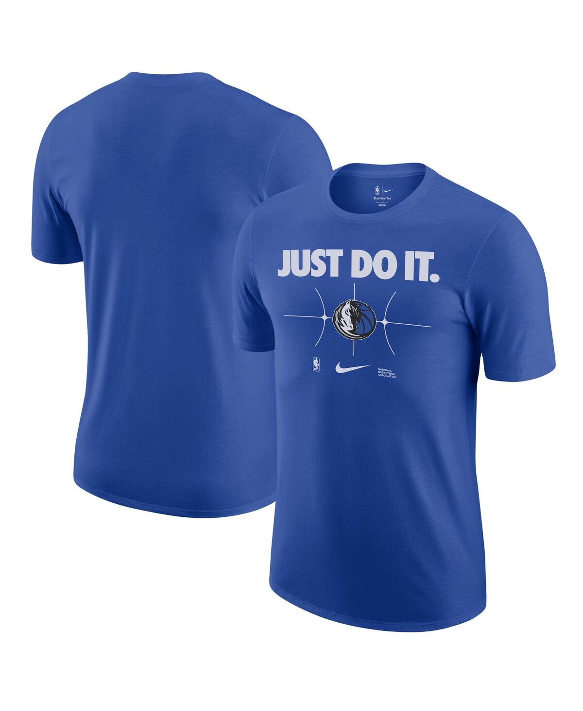 Shop Nike Men's  Blue Dallas Mavericks Just Do It T-shirt