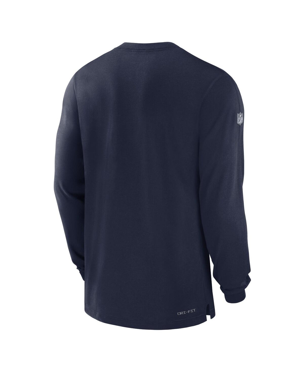 Men's NikeTennessee Titans 2023 Sideline Performance Long Sleeve T-shirt - Navy