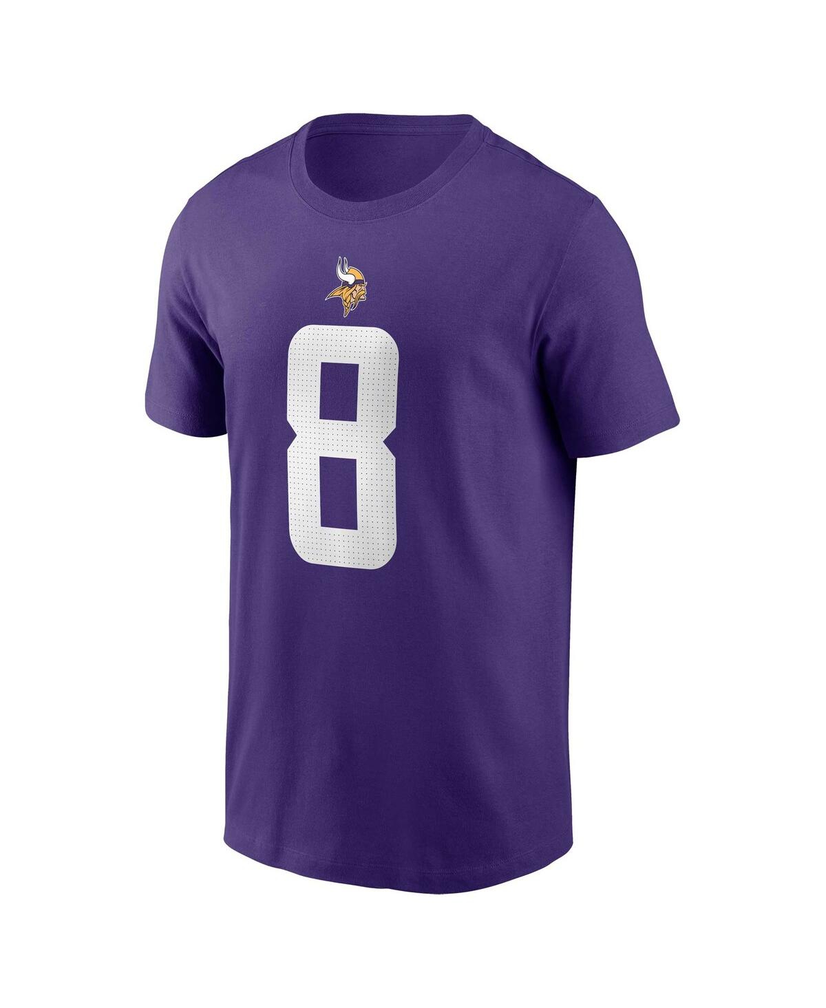Men's Nike Kirk CousinsMinnesota Vikings Player Name and Number T-shirt - Purple