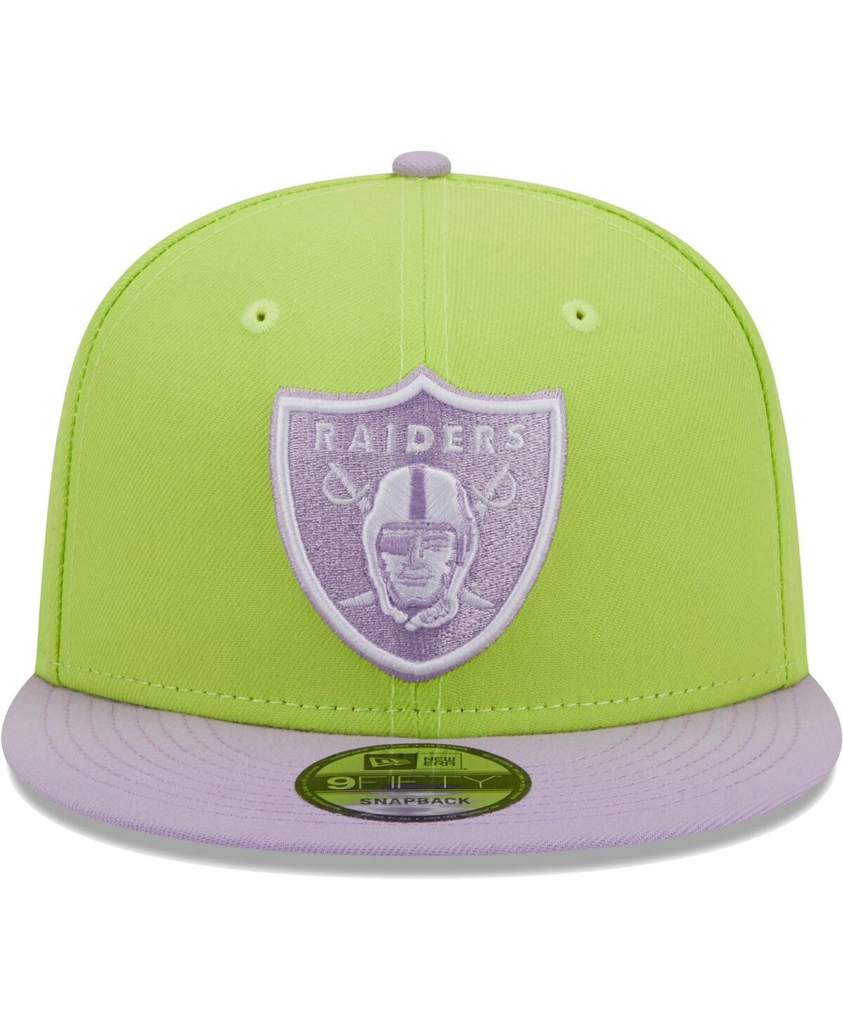 Men's New Era Lavender Las Vegas Raiders Two-Tone Color Pack 9FIFTY Snapback Hat - Lavender