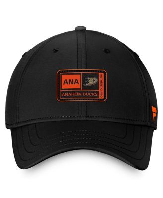 Men's Black Anaheim Ducks Authentic Pro Training Camp Flex Hat
