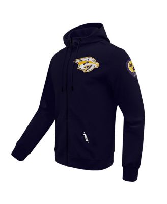 Men's Navy Nashville Predators Classic Chenille Full-Zip Hoodie Jacket