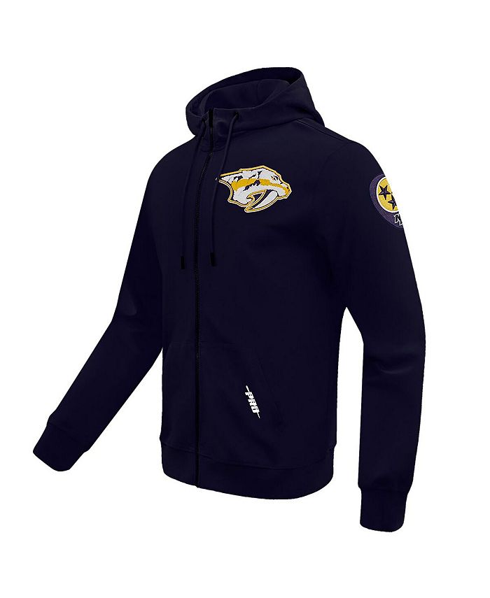 Pro Standard Men's Navy Nashville Predators Classic Chenille Full-Zip ...