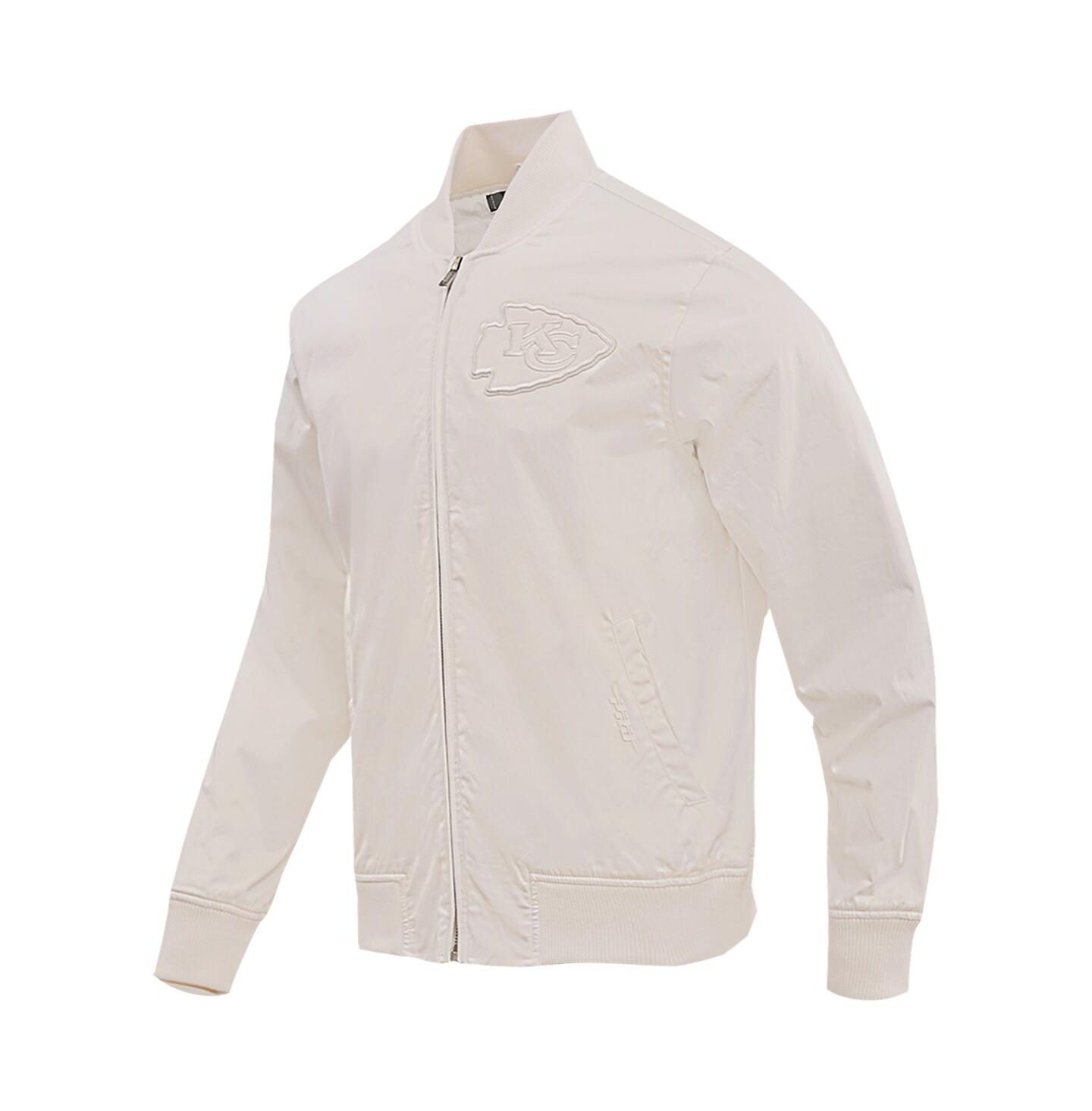 Мужская куртка Pro Standard Cream Kansas City Chiefs Neutral Full-Zip — фото 2