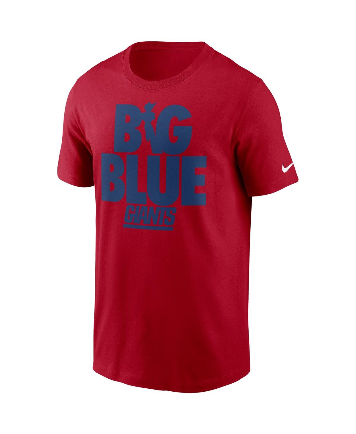 Men's NikeNew York Giants Hometown Collection Big Blue T-shirt - Red