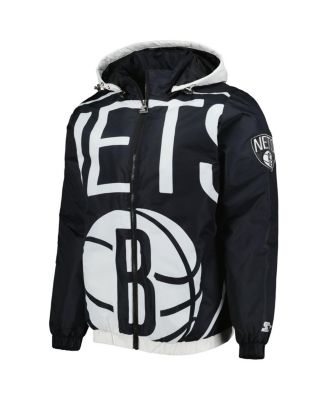 Men's Black Brooklyn Nets The Triple Double Full-Zip Hoodie Jacket