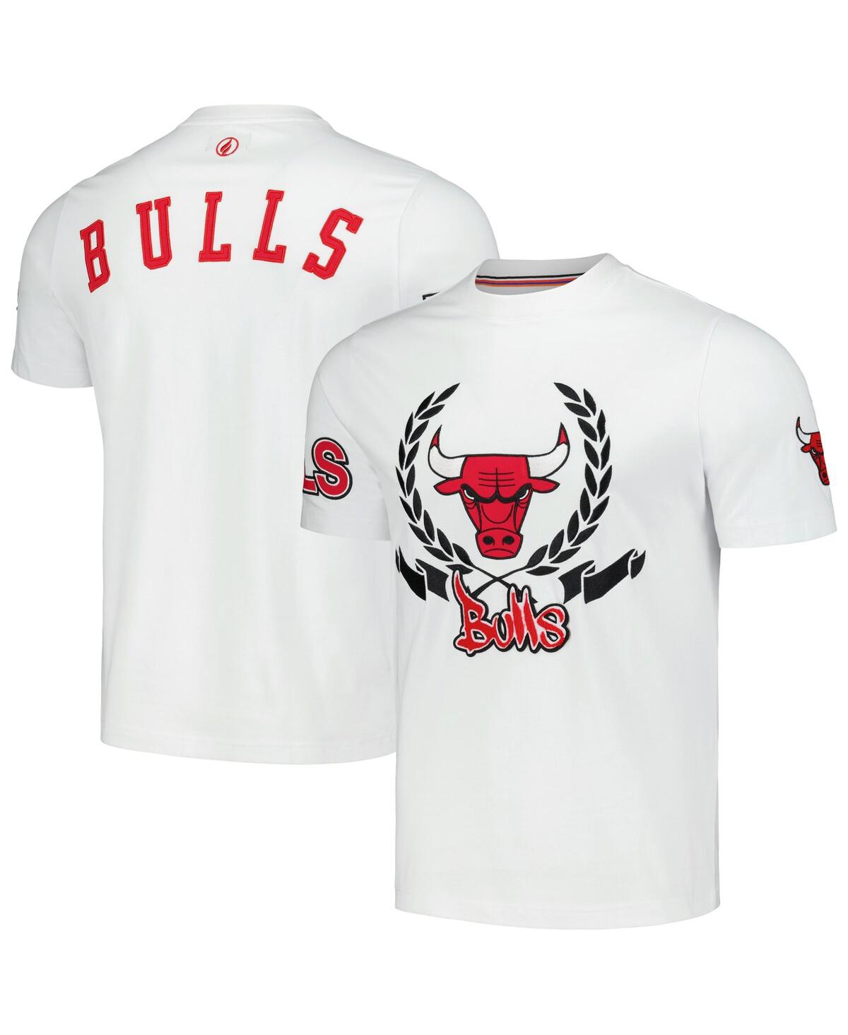 Men's and Women's Fisll White Chicago Bulls Heritage Crest T-shirt - White
