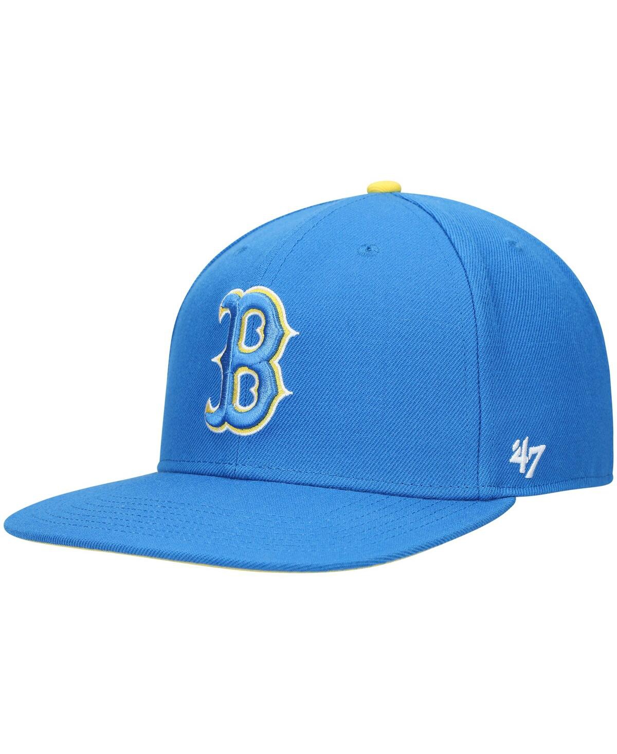 Men's '47 BrandBoston Red Sox 2021 City Connect Captain Snapback Hat - Blue
