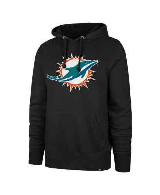 Men's Black Miami Dolphins Imprint Headline Pullover Hoodie