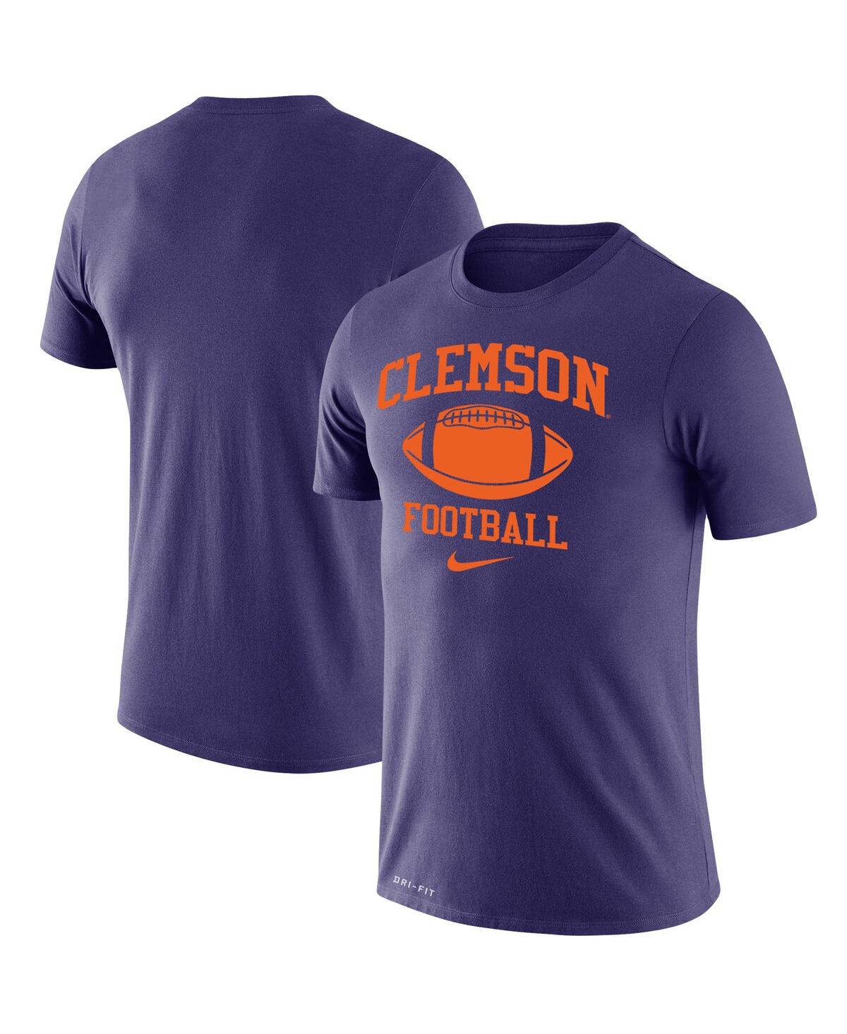 Shop Nike Men's  Purple Clemson Tigers Big And Tall Football Legend Performance T-shirt