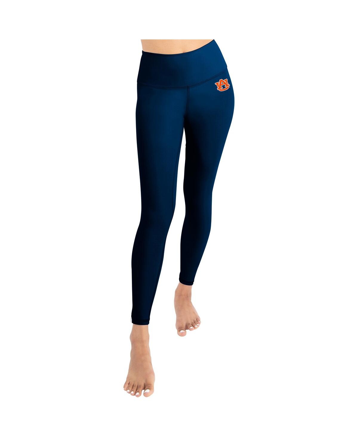 Shop Kadi Brand Women's  Navy Auburn Tigers Buttery Soft Midi Bra And Leggings Set