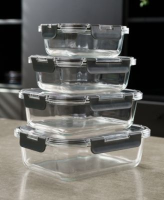 Set of 8 Glass Storage Container