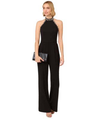 Petite Embellished Wide Leg Jumpsuit