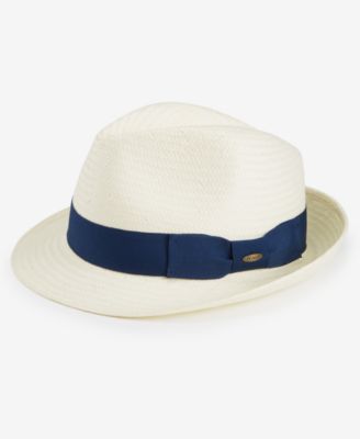 Scala - Men's Diamond Crown Solid Band Fedora
