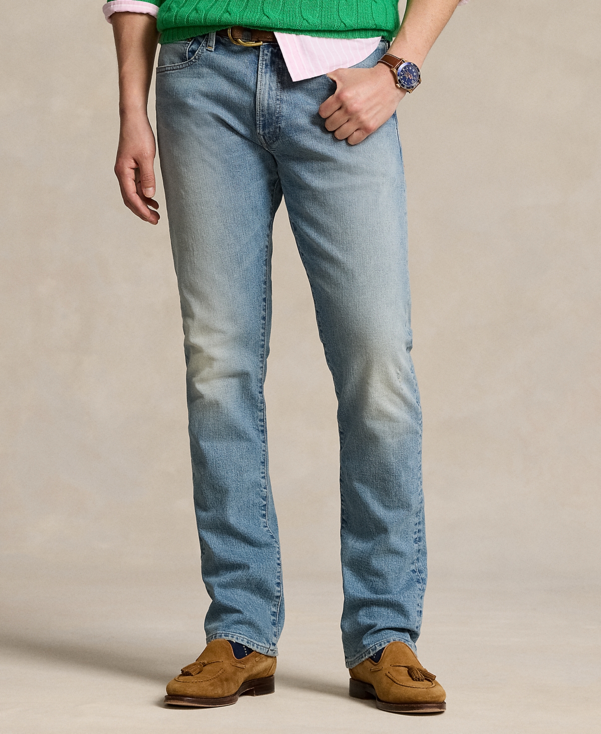 Polo Ralph Lauren Men's Varick Slim Straight Stretch Jeans In Callwood