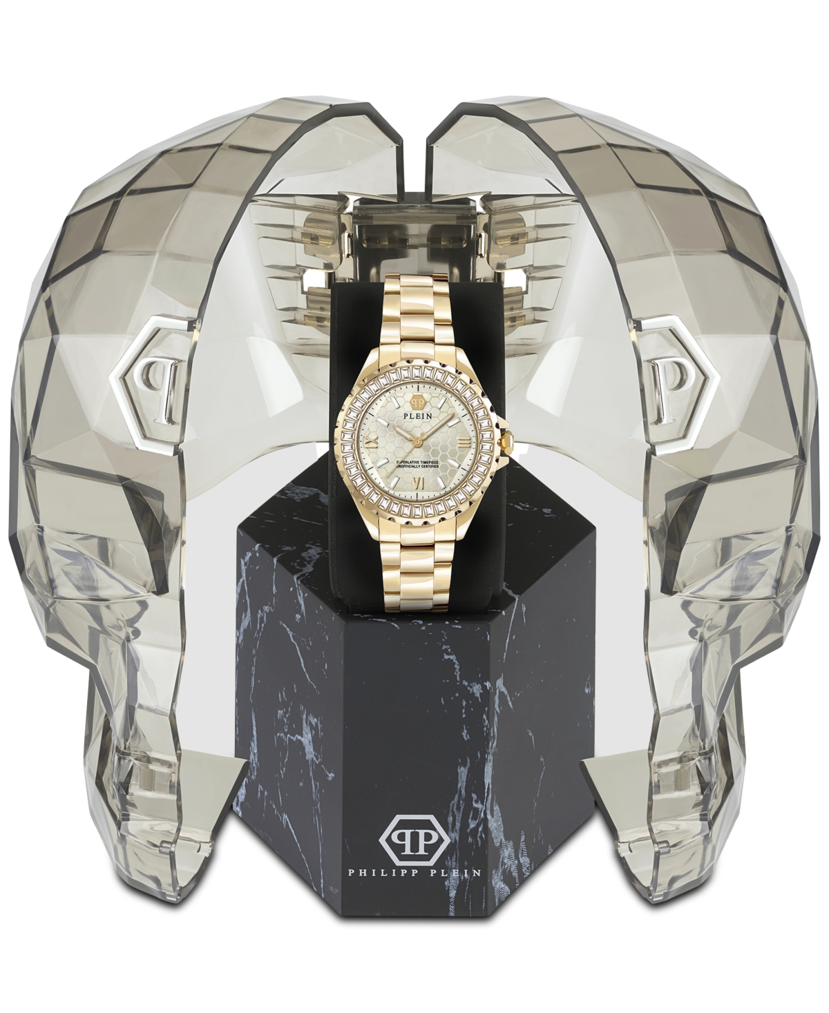 Philipp Plein Women's Heaven Gold Ion Plated Stainless Steel Bracelet Watch 38mm