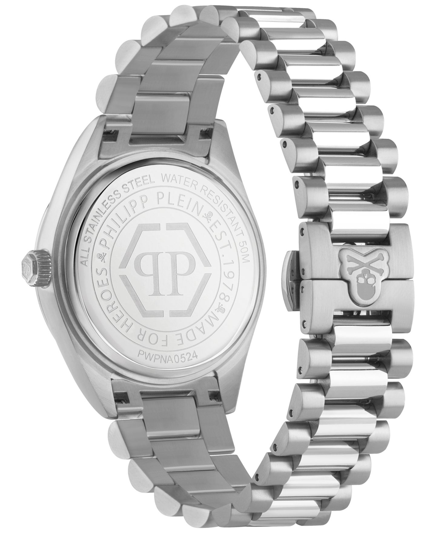 Мужские часы Philipp Plein Date Superlative Stainless Steel Bracelet Watch 42mm — фото 3