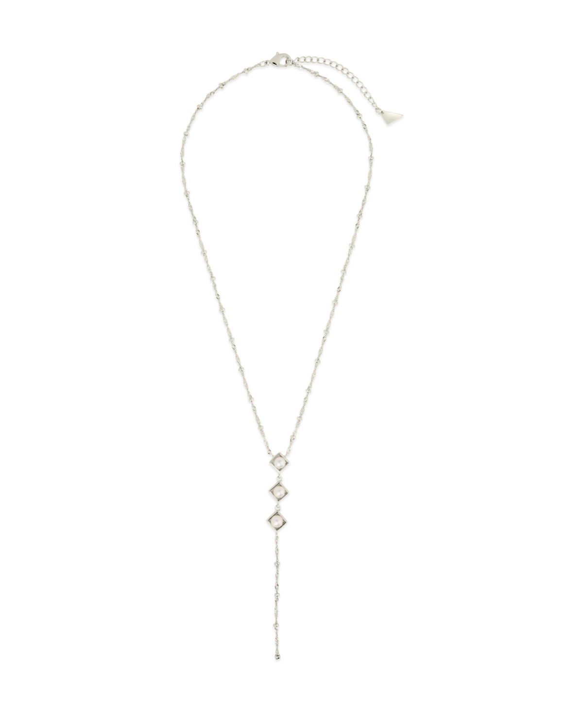 Sterling Forever Gold-Tone orTone Freshwater Pearls Reine Lariat Necklace - Silver