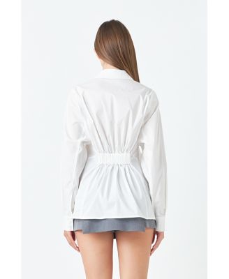 Women's Elastic Detailed Shirt