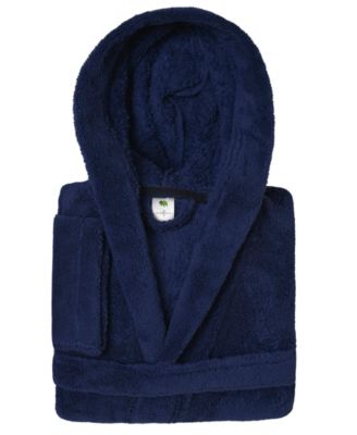 Kids Super Plush Double Brushed Hooded Polyester Bathrobe