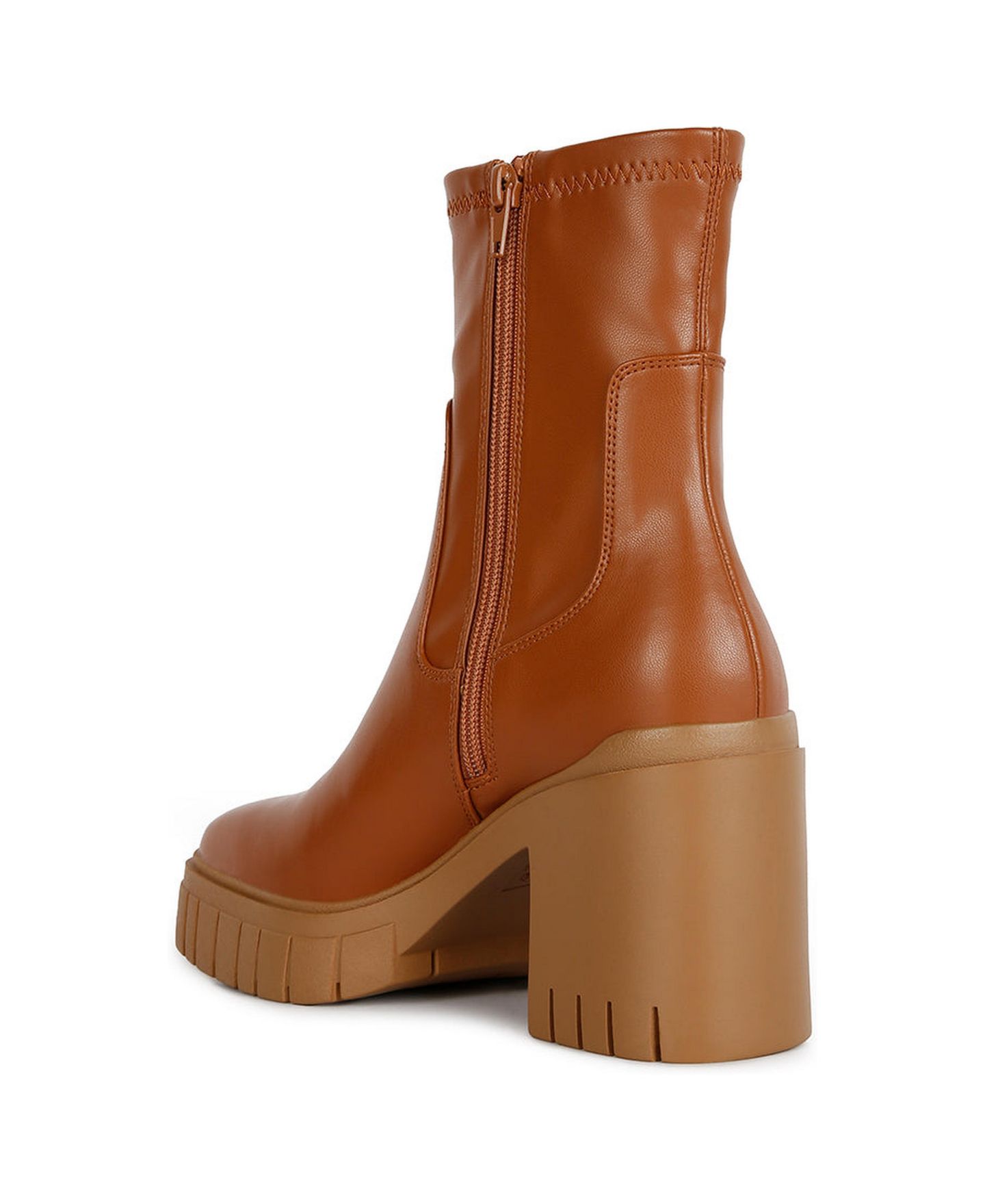 Женские ботинки London Rag Kokum Faux Leather Platform Ankle, цвет: Бежевый / Хаки — фото 2