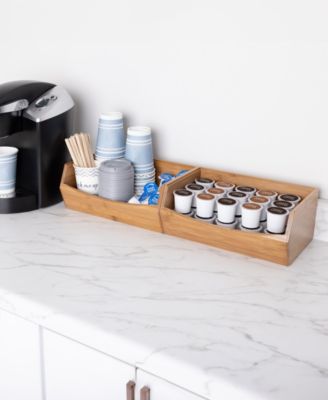 2-Piece Stackable Bamboo Bin Set