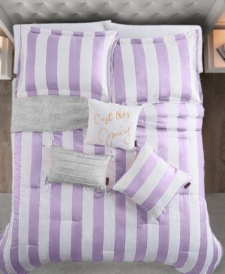 Cabana Stripe Reversible 5-Piece Comforter Set, Twin/Twin XL