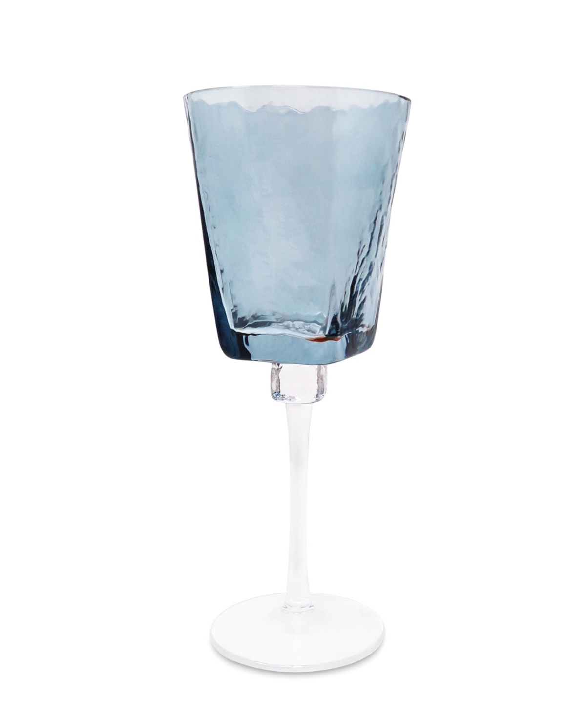 Vivience Hammered Wine Glasses, Set Of 6 In Blue