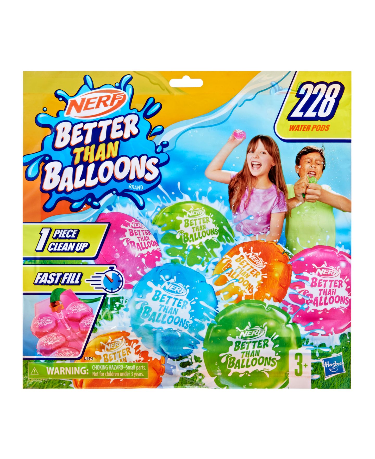 Детские игрушки Nerf Better Than Balloons Brand 228 Pods — фото 2