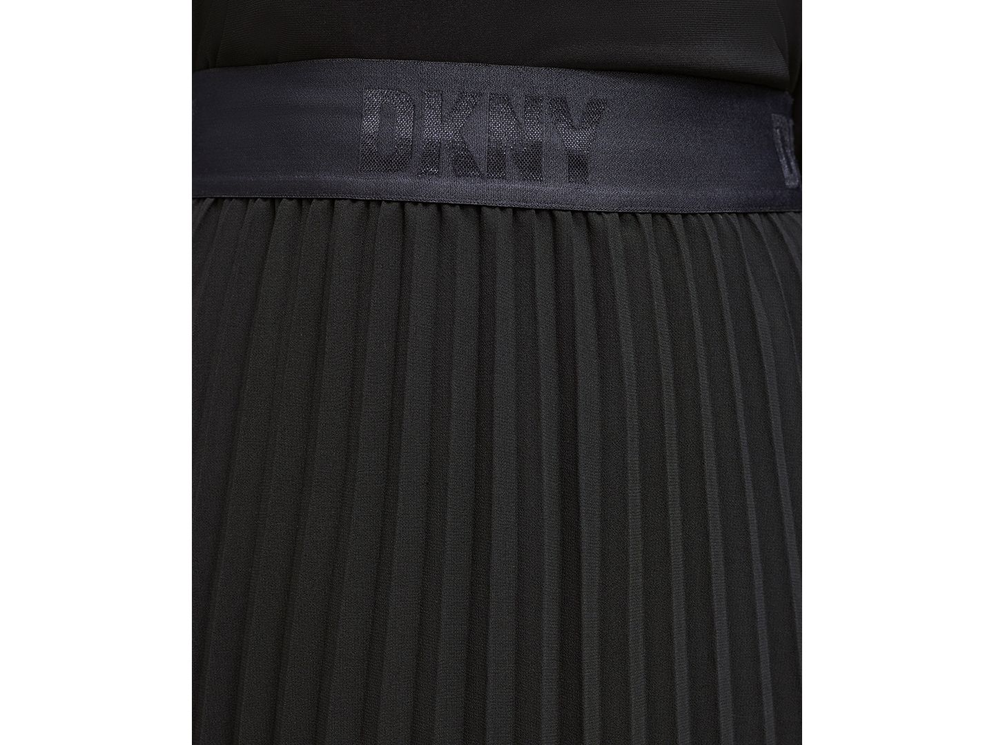 Женская юбка DKNY Pleated Midi, цвет: Чёрный — фото 12