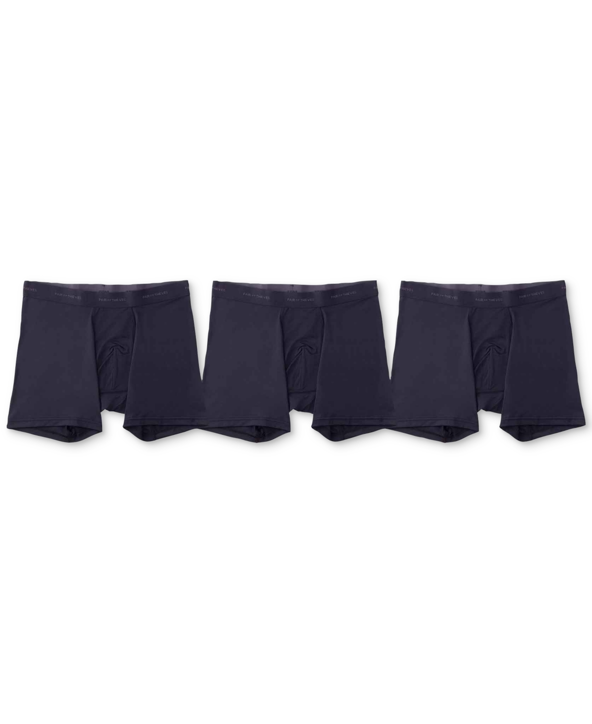 Pair Of Thieves Men's Quick Dry 3-pk. Action Blend 5" Boxer Briefs In Black