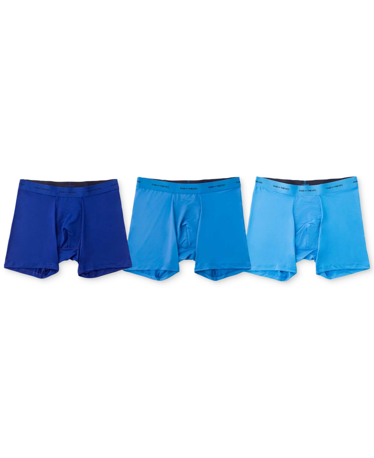 Pair Of Thieves Men's Quick Dry 3-pk. Action Blend 5" Boxer Briefs In Blue