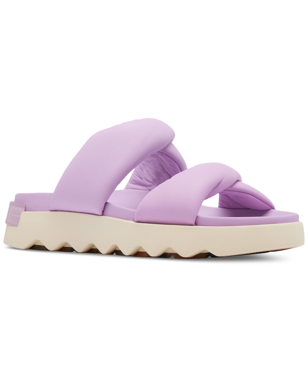 Shop Sorel Women's Vibe Twist Slip-on Slide Sandals In Euphoric Lilac,honey White