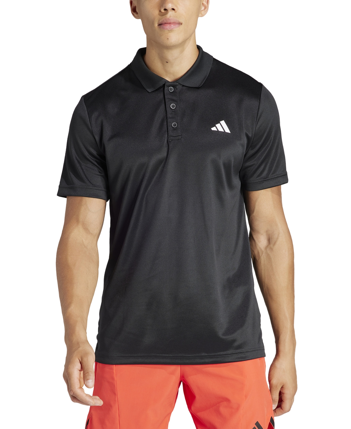 Adidas Originals Men's Essentials Aeroready Training Polo Shirt In Black