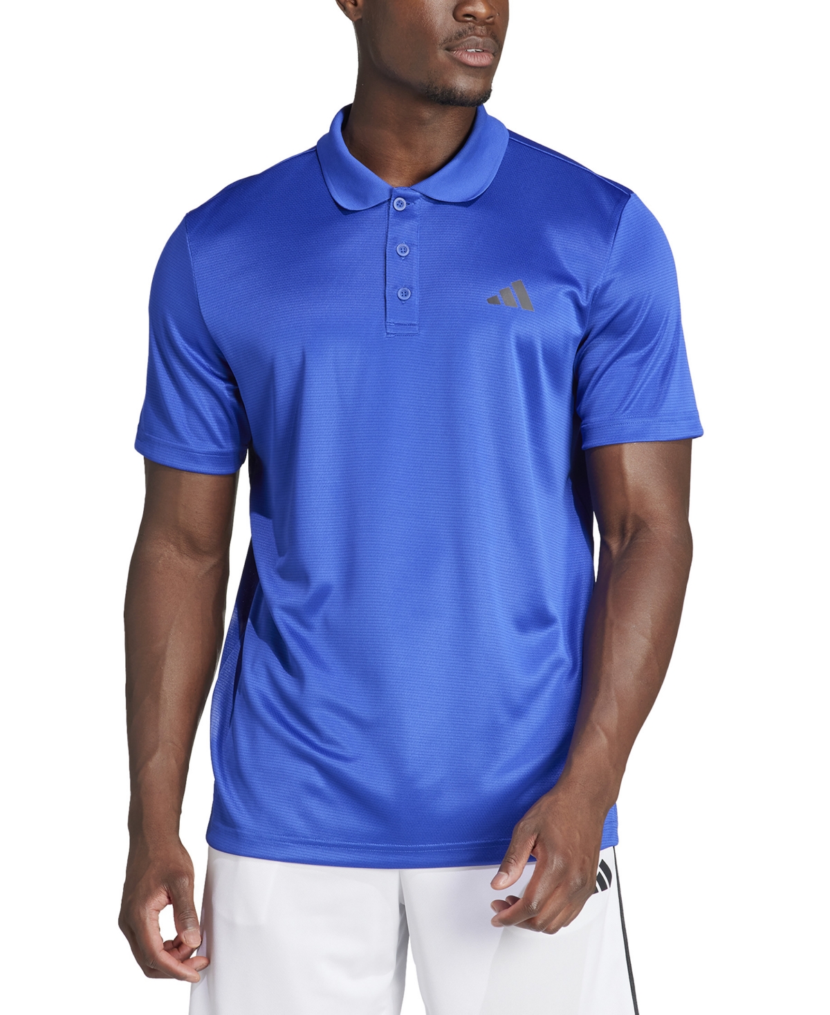 Adidas Originals Men's Essentials Aeroready Training Polo Shirt In Semi Lucid Blue (royal)