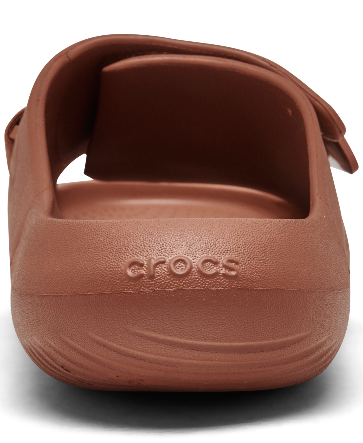 Shop Crocs Men's Mellow Luxe Recovery Slide Sandals From Finish Line In Spice