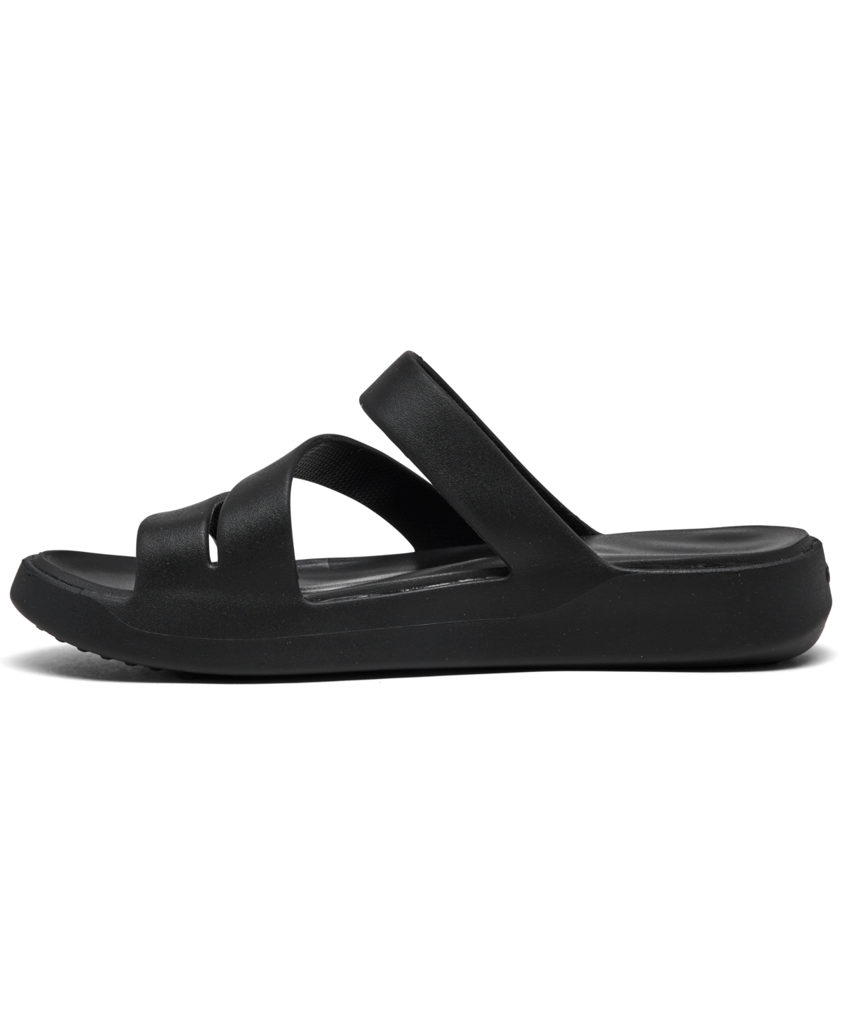 Crocs Women's Getaway Casual Strappy Sandals From Finish Line In Black
