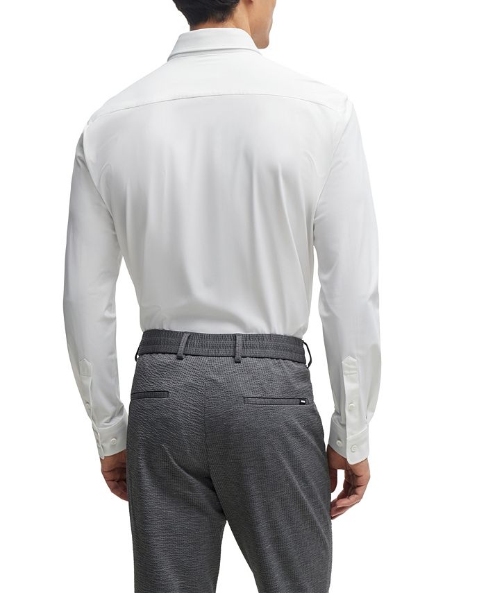 Hugo Boss Men's Performance-Stretch Slim-Fit Dress Shirt - Macy's